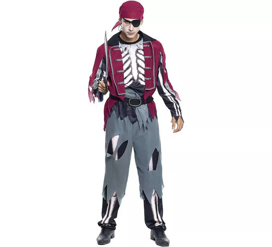 Translation missing: pt-PT.Disfraz de Pirata Calavera para hombre