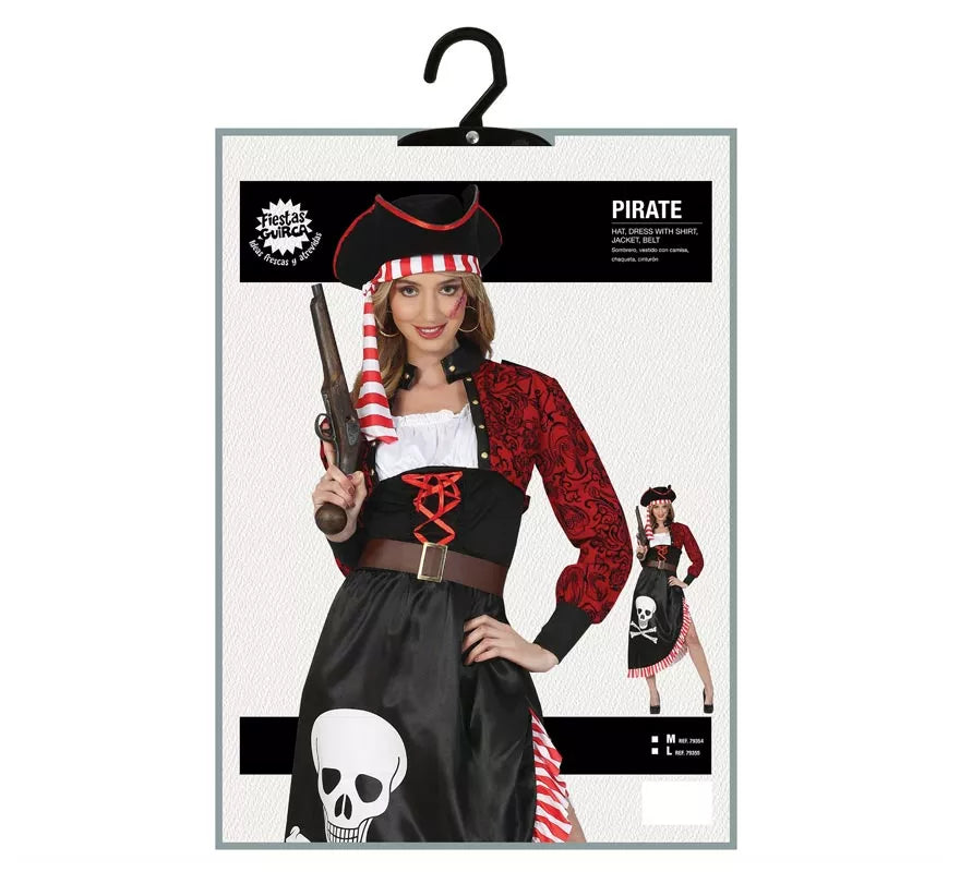 Translation missing: pt-PT.Disfraz de Pirata con Falda para Mujer