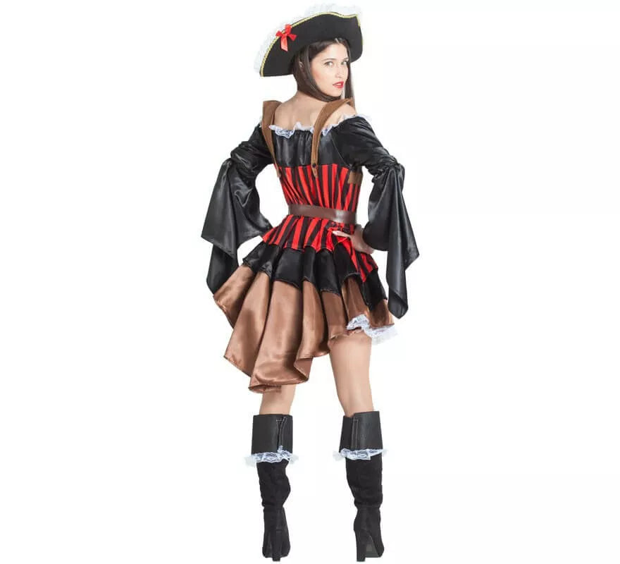 Translation missing: pt-PT.Disfraz de Pirata con Volantes para mujer