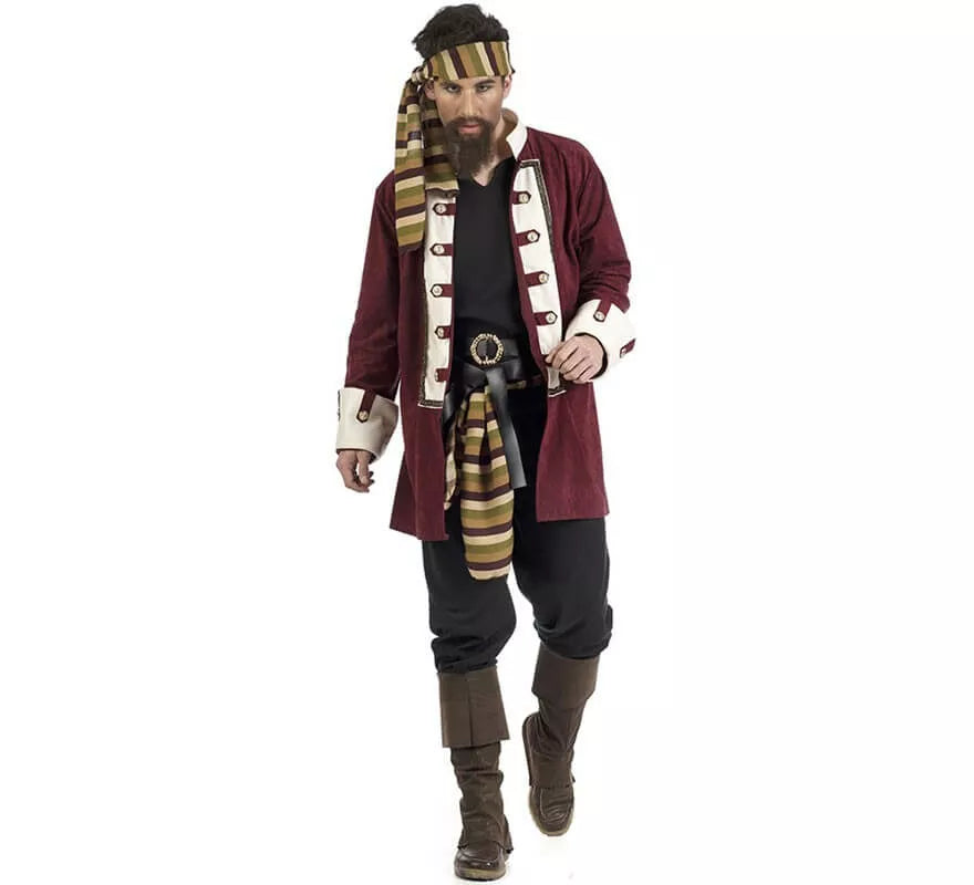 Disfraz de Pirata Granate para hombre