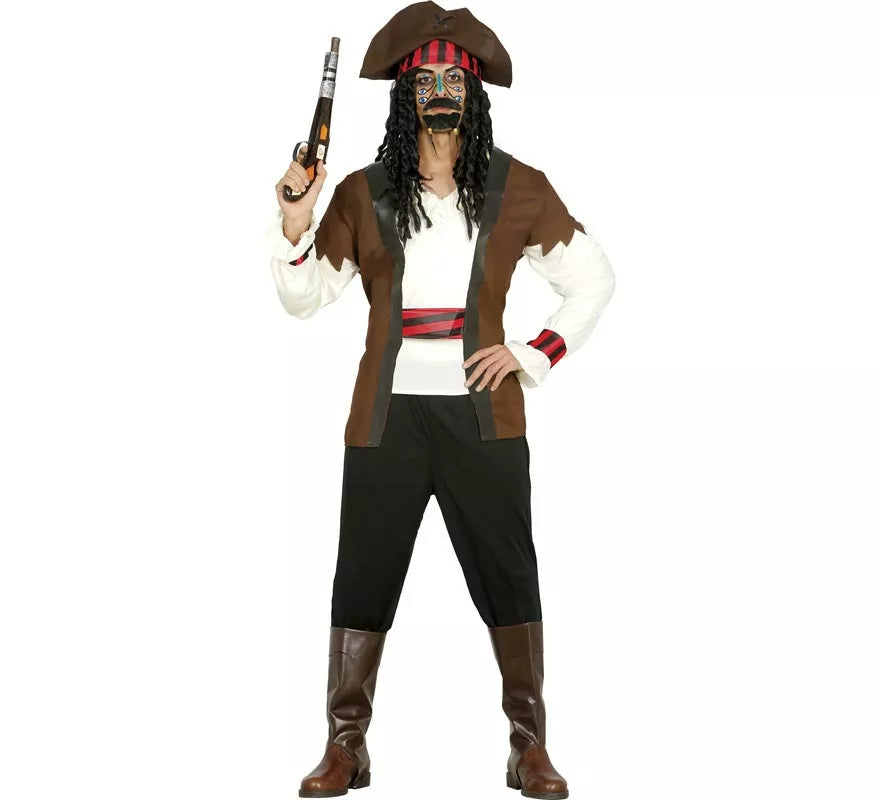Translation missing: pt-PT.Disfraz de Pirata Guapo Caribe para hombre
