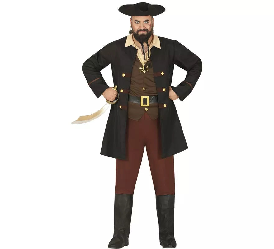 Translation missing: pt-PT.Disfraz de Pirata negro para Hombre