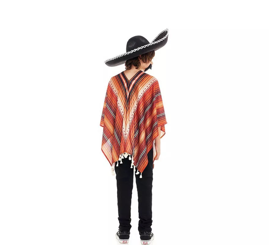 Translation missing: pt-PT.Disfraz de Pistolero Mexicano con Poncho para niño