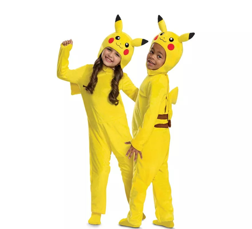 Translation missing: pt-PT.Disfraz de Pokemon Pikachu con cola de lujo para bebé y niños