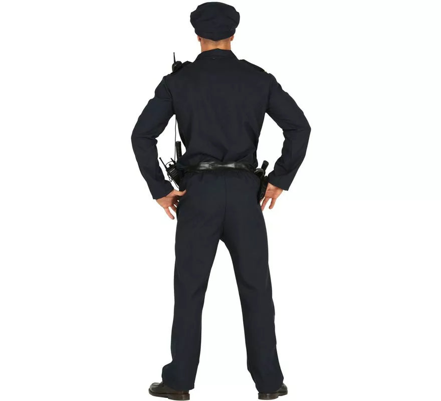 Translation missing: pt-PT.Disfraz de Policía azul para hombre