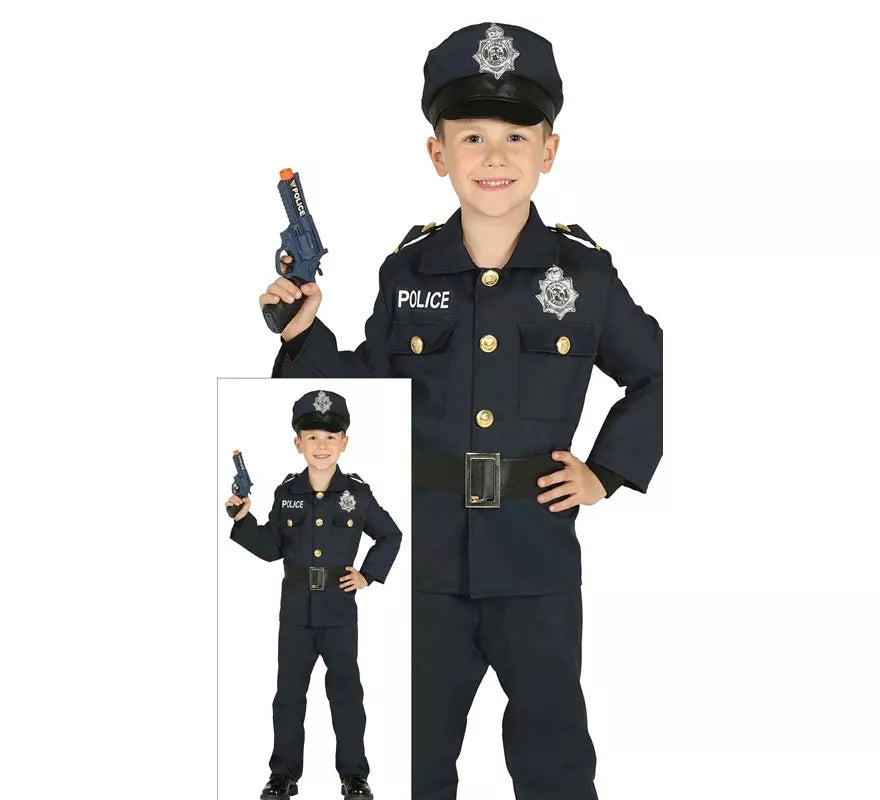 Translation missing: pt-PT.Disfraz de Policía azul para niños