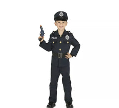 Fato de polícia azul para criança