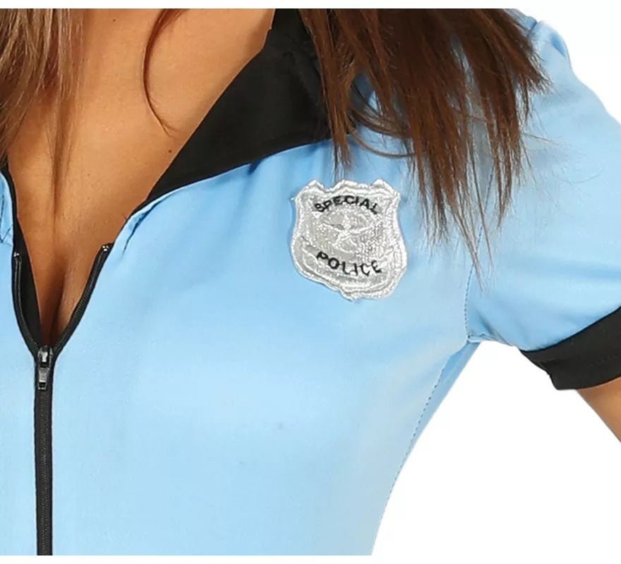 Translation missing: pt-PT.Disfraz de Policía con cremallera para mujer