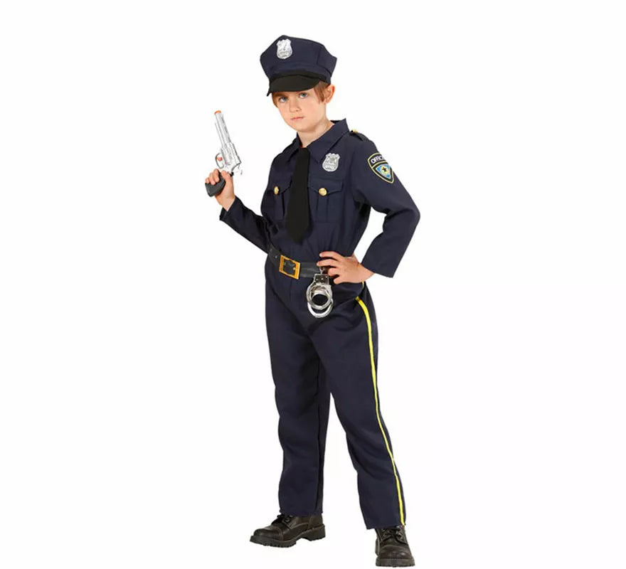 Translation missing: pt-PT.Disfraz de Policía con Sombrero y Corbata para niño