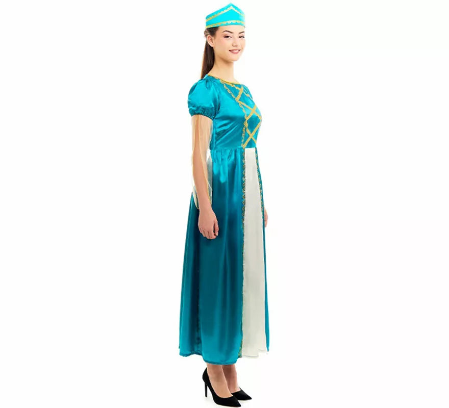 Translation missing: pt-PT.Disfraz de Princesa Medieval azul para mujer