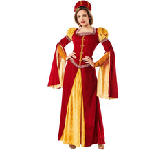 Fato de Princesa Medieval Renascentista Feminino
