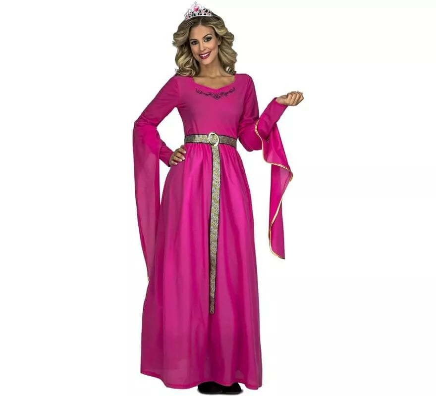 Translation missing: pt-PT.Disfraz de Princesa Medieval Rosa para mujer