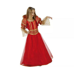 Fato de princesa ou rainha vermelho para menina