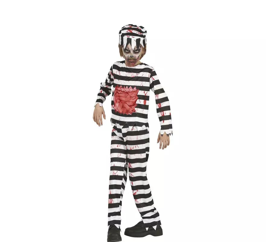 Translation missing: pt-PT.Disfraz de Prisionero Zombie para niños