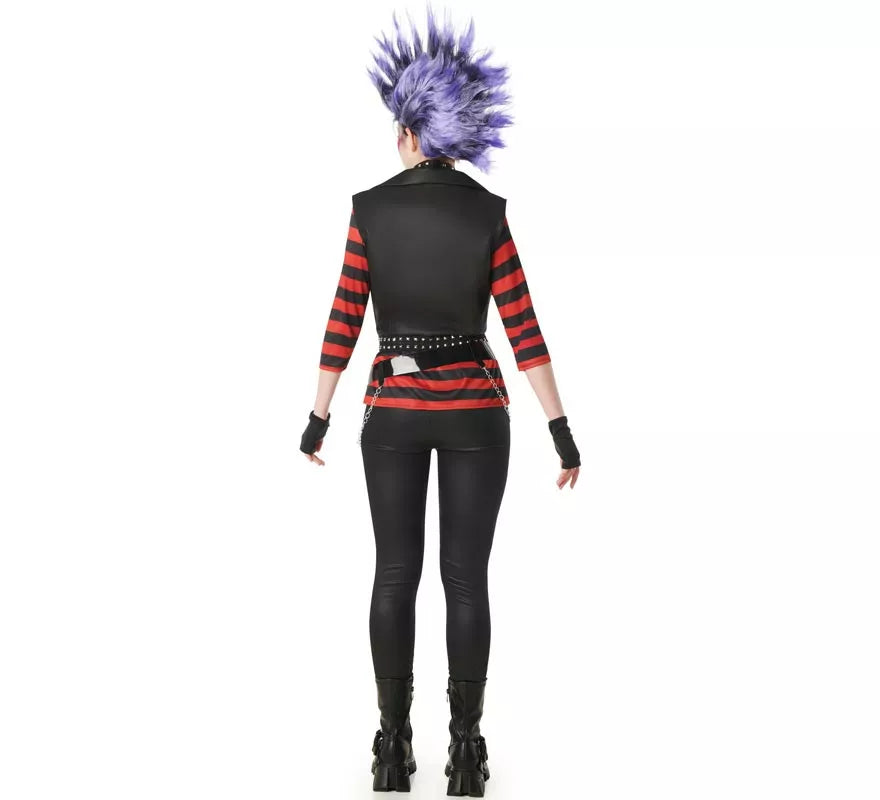 Translation missing: pt-PT.Disfraz de Punky a Rayas para mujer