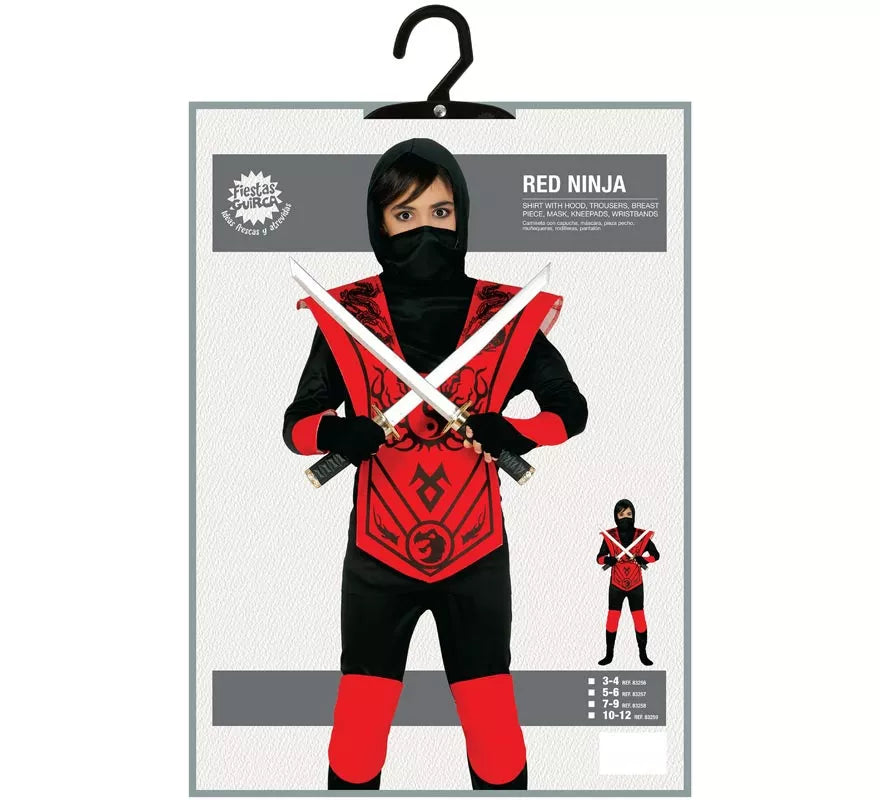 Translation missing: pt-PT.Disfraz de Red Ninja varias tallas