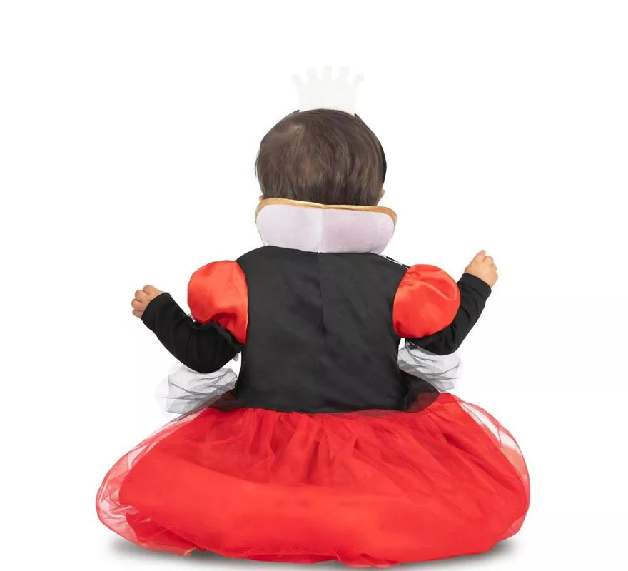 Translation missing: pt-PT.Disfraz de Reina de Corazones rojos con diadema para bebé y niña
