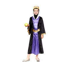 Fato clássico de Rainha Má para menina