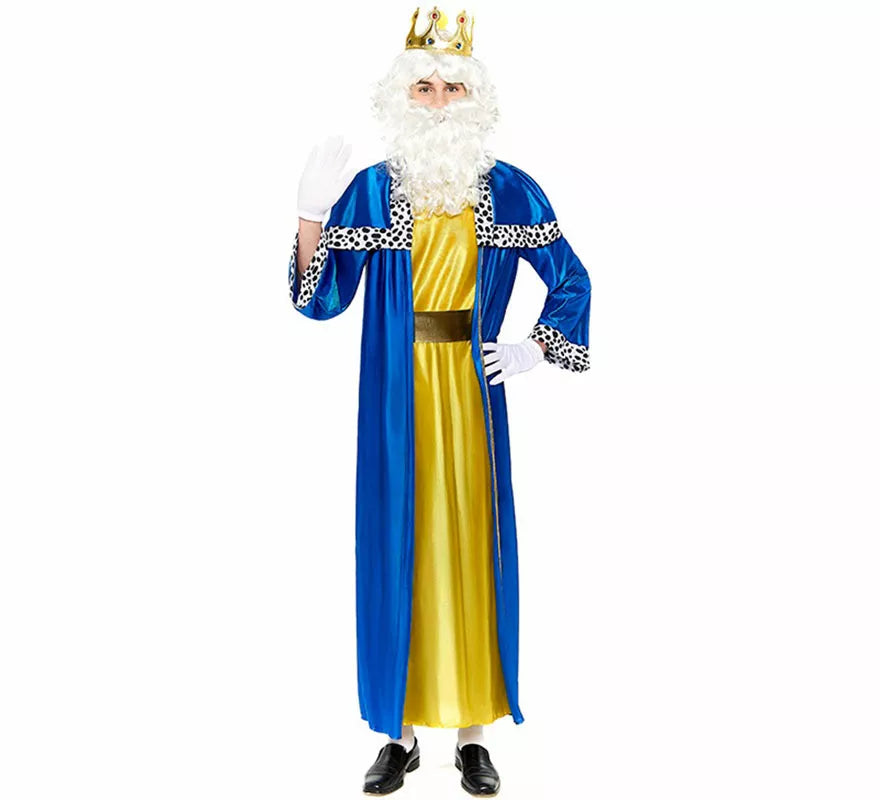 Translation missing: pt-PT.Disfraz de Rey Mago azul para hombre