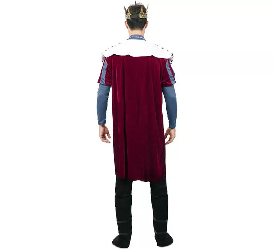 Translation missing: pt-PT.Disfraz de Rey Medieval con estampado deluxe para hombre