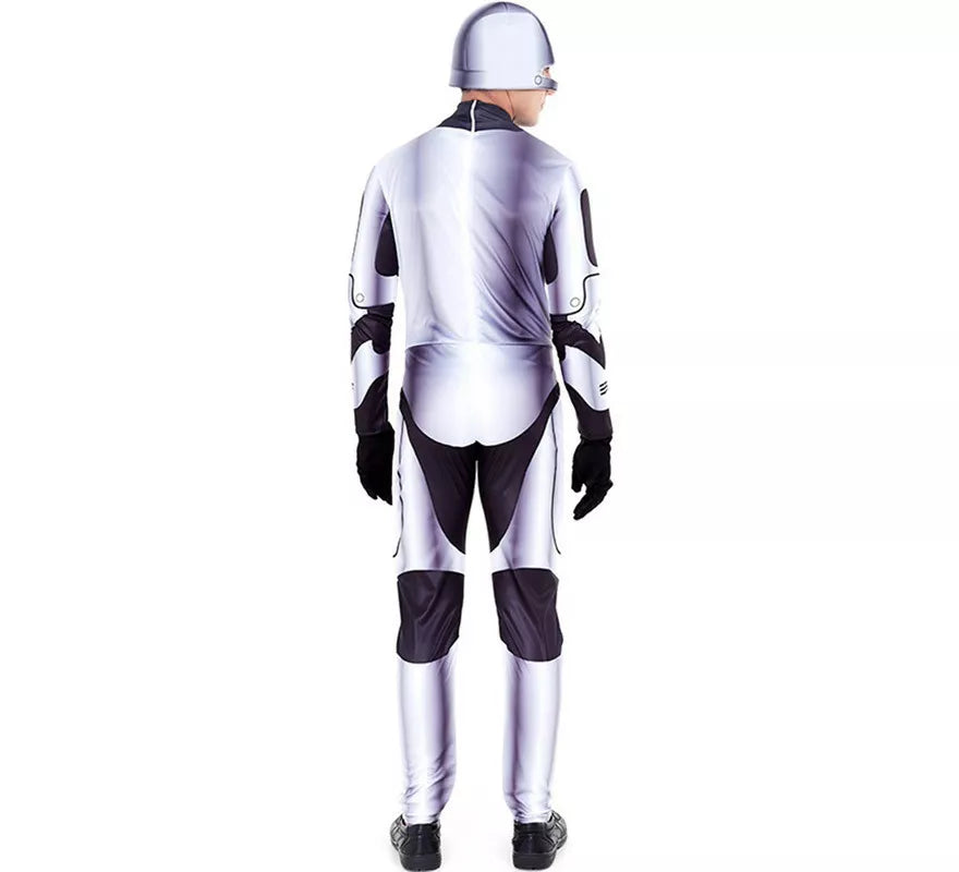 Translation missing: pt-PT.Disfraz de Robot Killer Plateado para hombre
