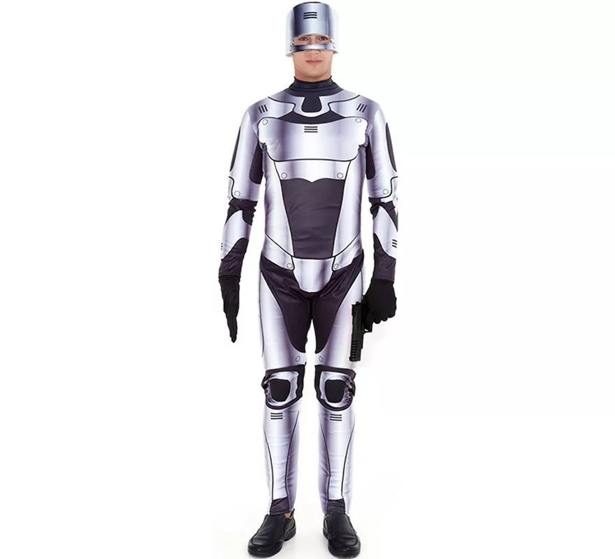 Translation missing: pt-PT.Disfraz de Robot Killer Plateado para hombre