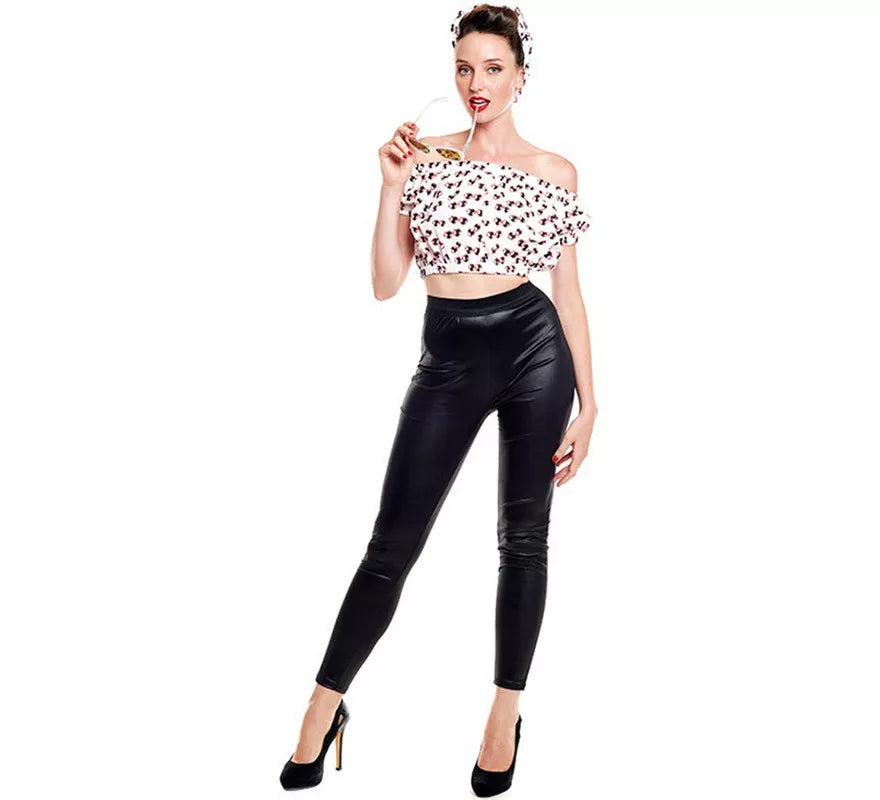 Translation missing: pt-PT.Disfraz de Rockabilly Top Años 50 para mujer