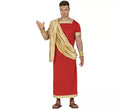 Disfraz de Romano rojo y dorado para hombre