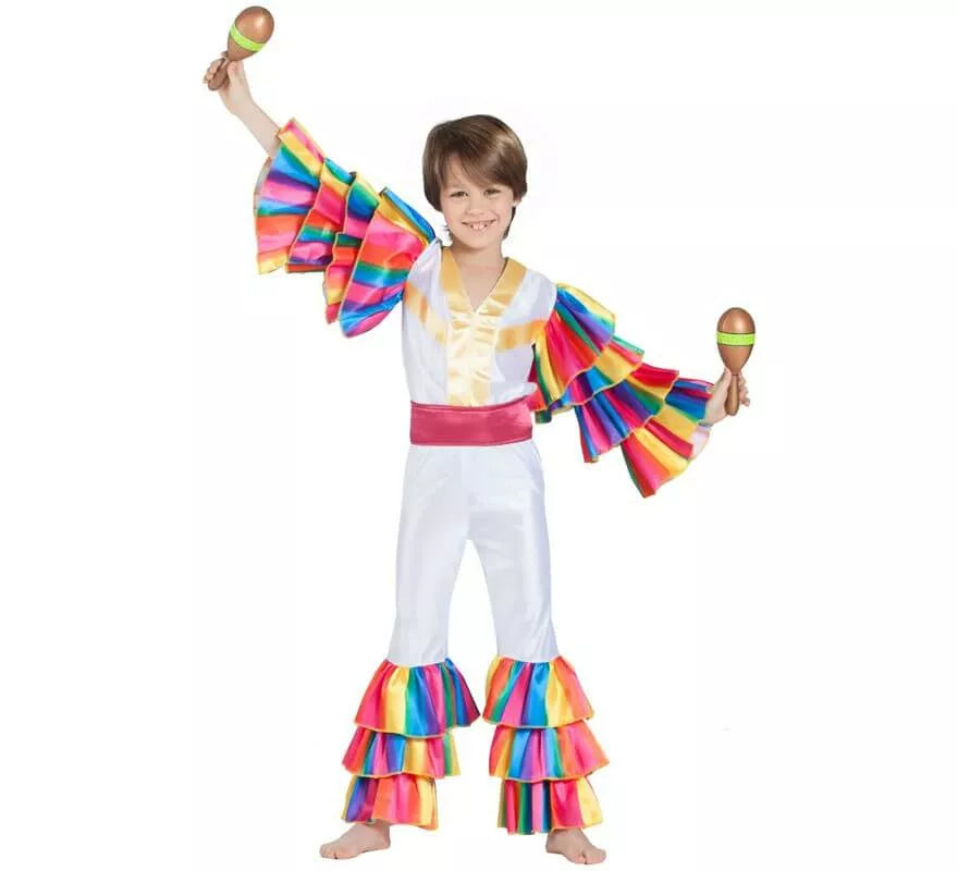 Translation missing: pt-PT.Disfraz de Rumbero Blanco para niño