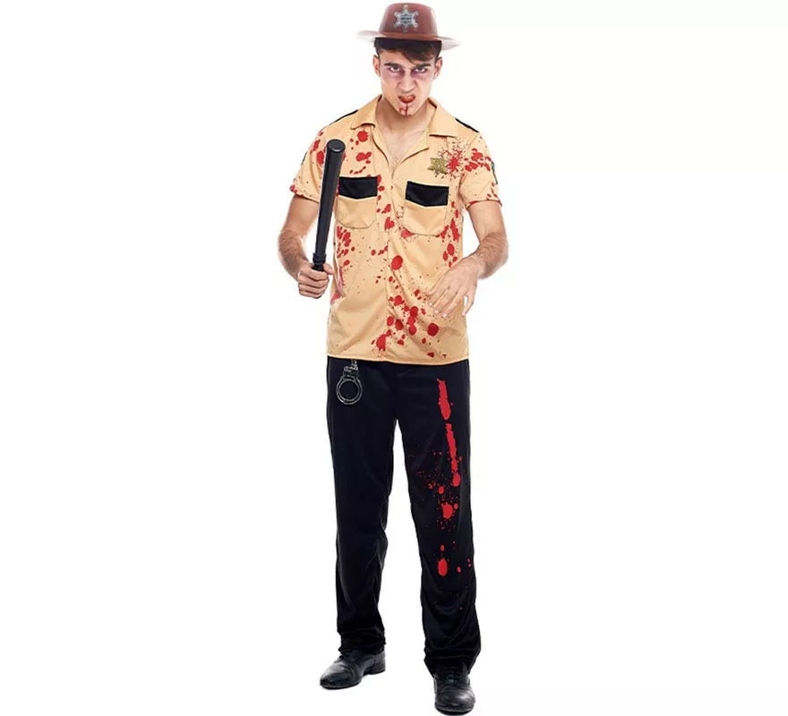 Translation missing: pt-PT.Disfraz de Sheriff Zombie para hombre