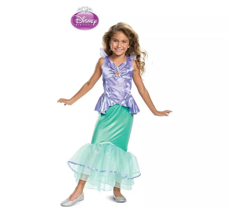 Translation missing: pt-PT.Disfraz de Sirenita Ariel Disney Deluxe para niña