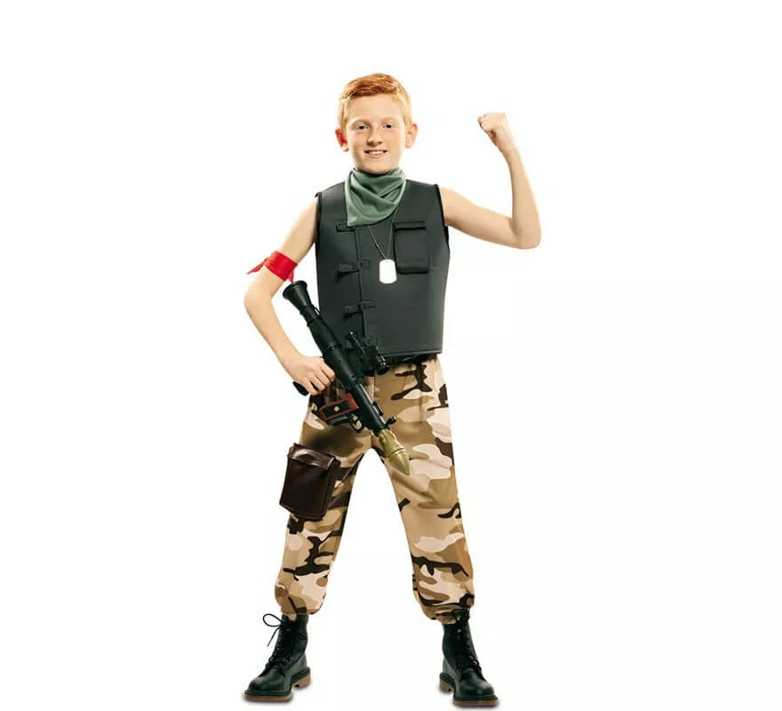 Translation missing: pt-PT.Disfraz de Soldado de Combate para niño