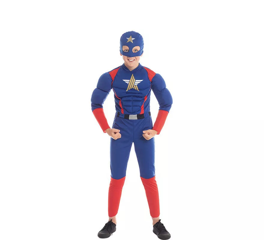 Translation missing: pt-PT.Disfraz de Star Héroe Americano para niño