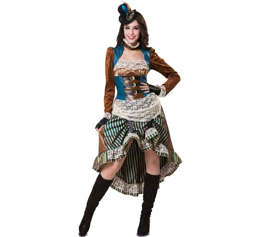 Translation missing: pt-PT.Disfraz de Steampunk con sombrero para mujer