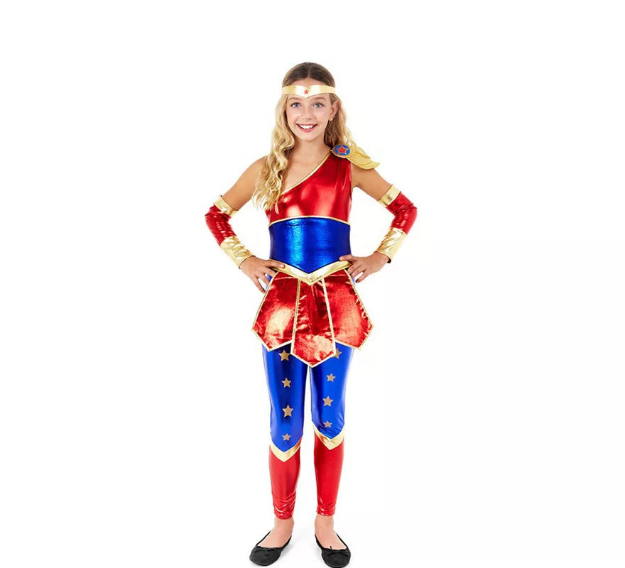 Translation missing: pt-PT.Disfraz de Super Guerrera Amazónica para niña