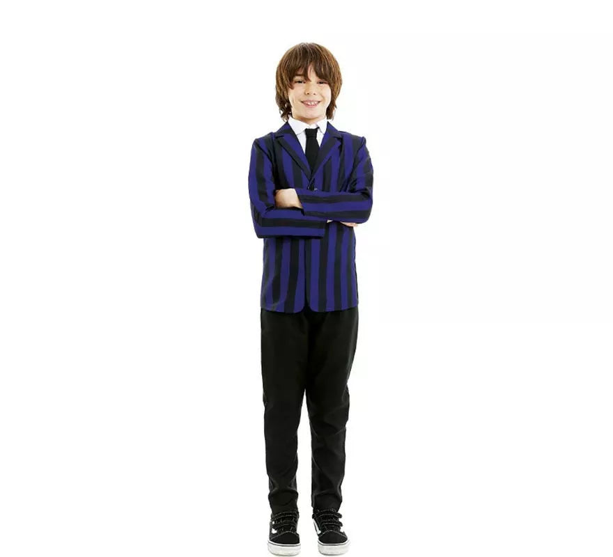 Translation missing: pt-PT.Disfraz de Uniforme de Colegio Tenebroso para niño y adolescente