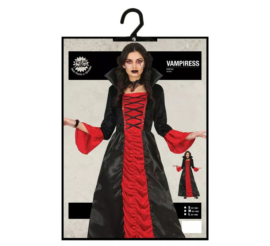 Translation missing: pt-PT.Disfraz de Vampiresa Clásica Roja para mujer