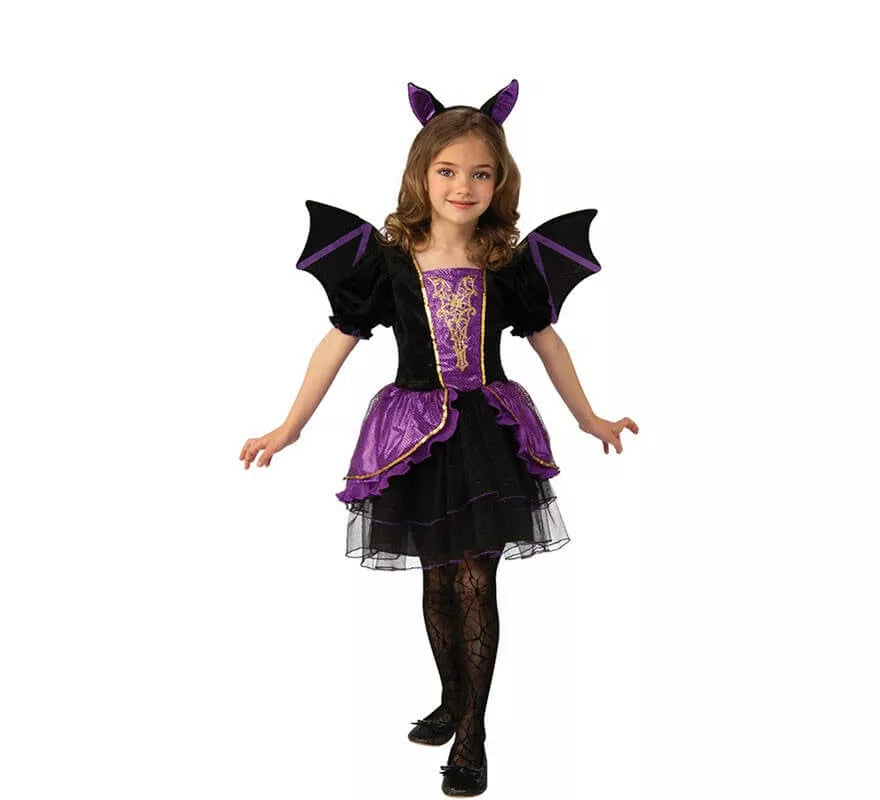 Translation missing: pt-PT.Disfraz de Vampiresa con Alas para niña