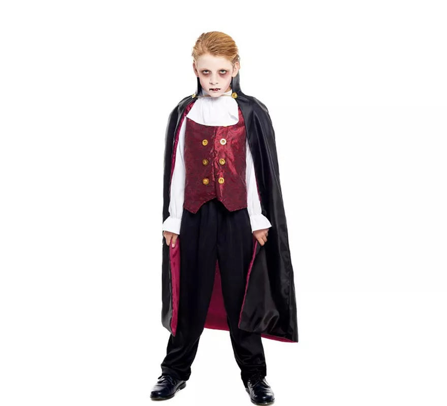 Translation missing: pt-PT.Disfraz de Vampiro Clásico Capa larga para niño