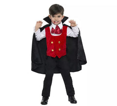 Fato de vampiro com capa para criança