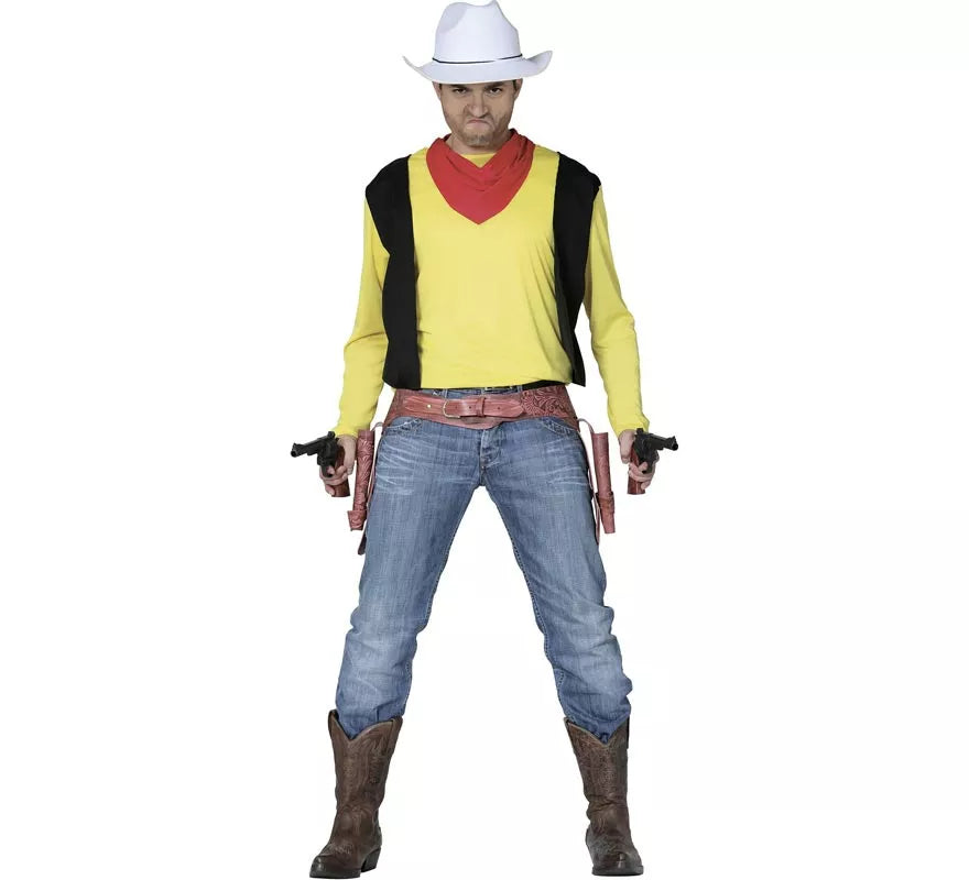 Translation missing: pt-PT.Disfraz de Vaquero amarillo para hombre