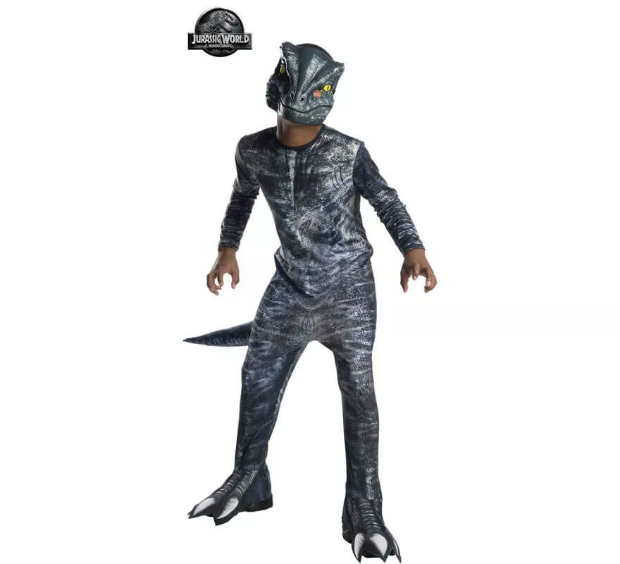Translation missing: pt-PT.Disfraz de Velociraptor Clásico de Jurassic World para niño