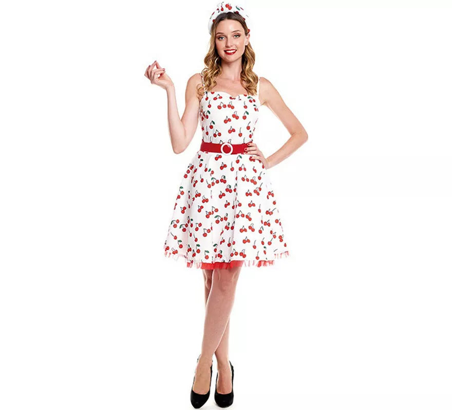 Translation missing: pt-PT.Disfraz de Vestido Cerezas Años 50 para mujer