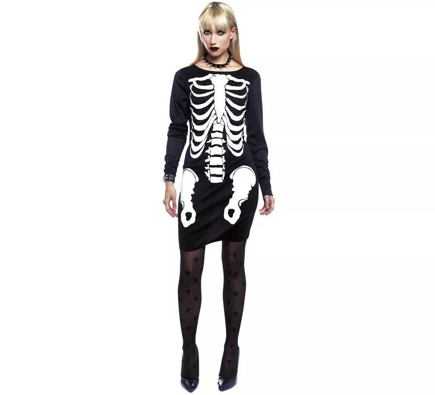 Translation missing: pt-PT.Disfraz de Vestido Esqueleto para mujer