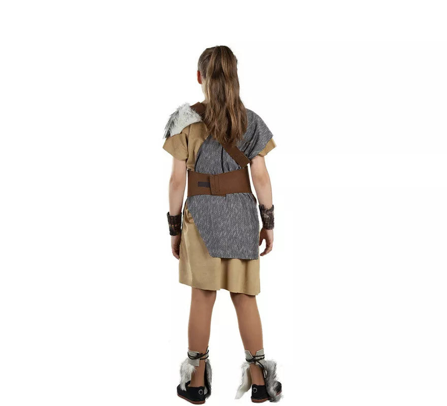 Translation missing: pt-PT.Disfraz de Vikingo Gris para niña