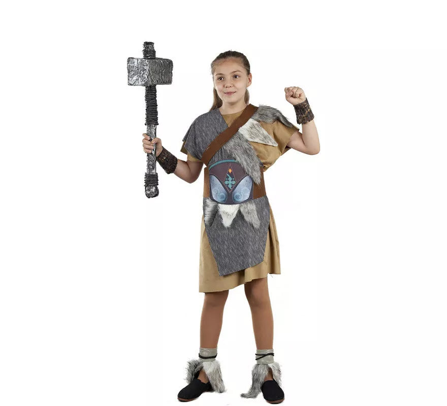 Translation missing: pt-PT.Disfraz de Vikingo Gris para niña