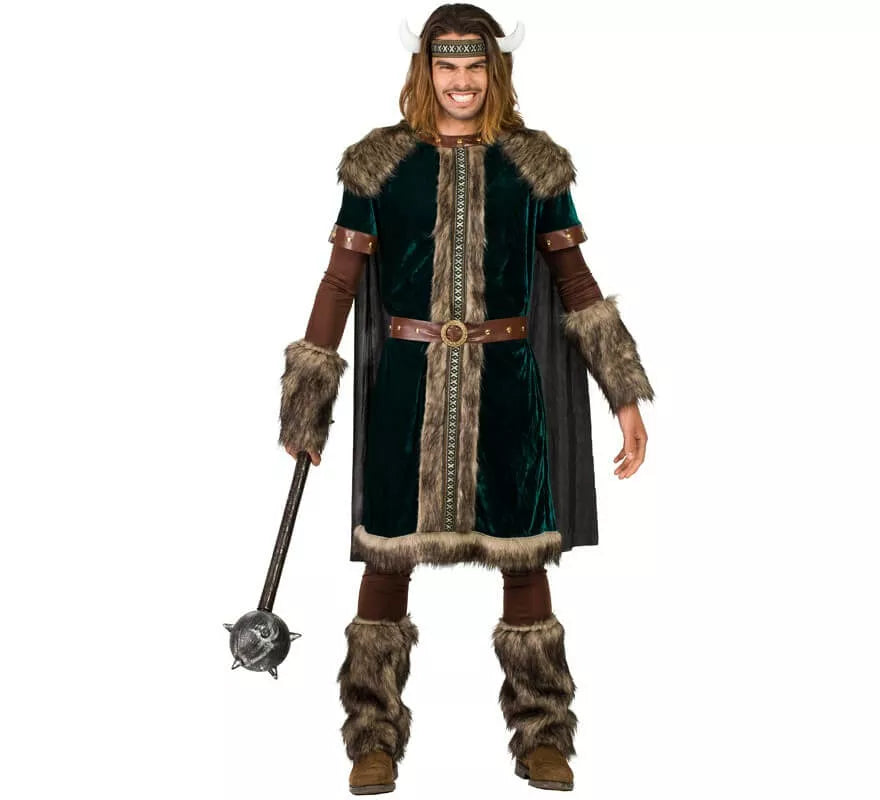 Translation missing: pt-PT.Disfraz de Vikingo verde para hombre