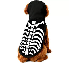 Fato de mascote esqueleto fluorescente
