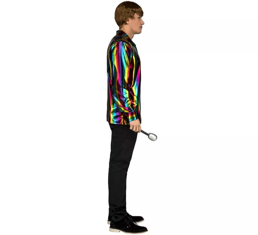 Translation missing: pt-PT.Disfraz o Camisa Disco multicolor para hombre