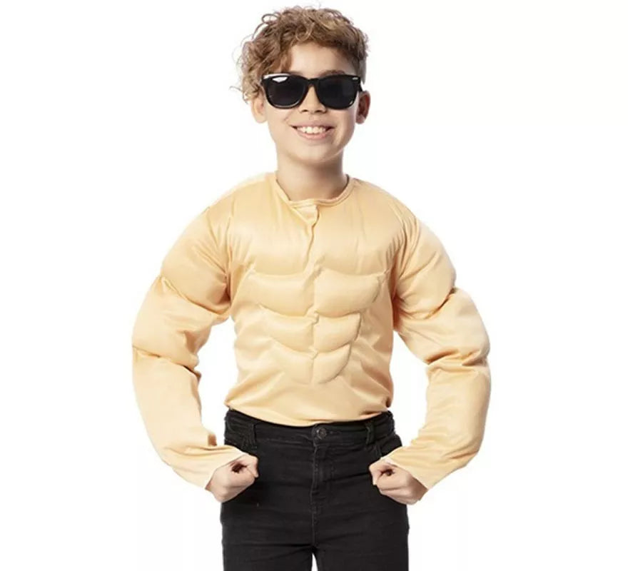 Translation missing: pt-PT.Disfraz o Camiseta con Músculos de Forzudo para niño